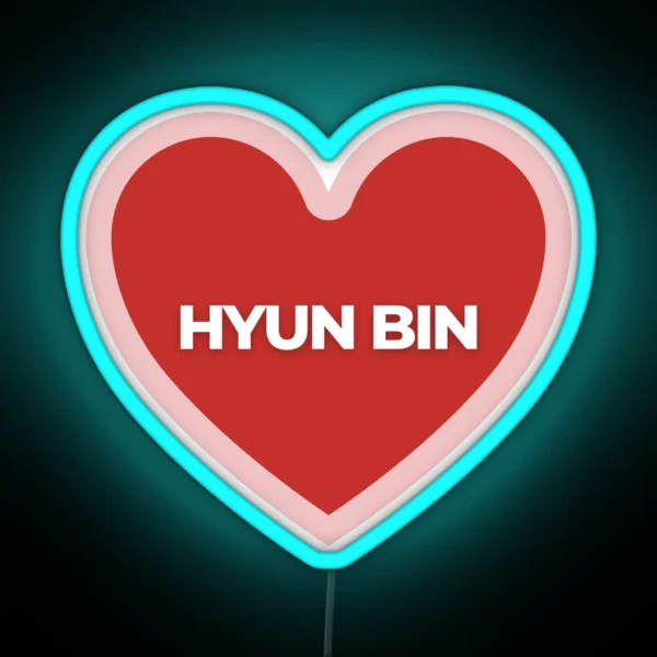 I Heart Hyun Bin RGB Neon Sign