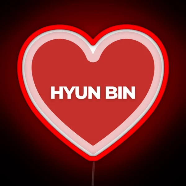 I Heart Hyun Bin RGB Neon Sign