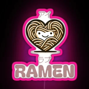 I Heart Ramen RGB Neon Sign