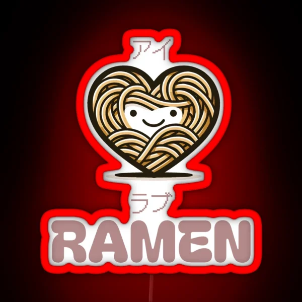 I Heart Ramen RGB Neon Sign