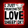 I Just Freaking Love Sheep Ok RGB Neon Sign - Image 2