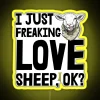I Just Freaking Love Sheep Ok RGB Neon Sign - Image 5