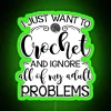 I Just Want To Crochet And Ignore My Adult Problems RGB Neon Sign - Image 4