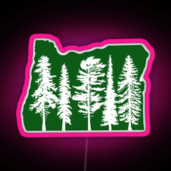 I Left My Soul In Oregon III RGB Neon Sign