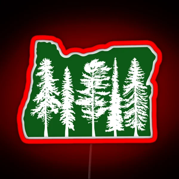 I Left My Soul In Oregon III RGB Neon Sign