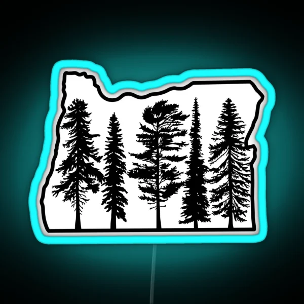 I Left My Soul In Oregon RGB Neon Sign
