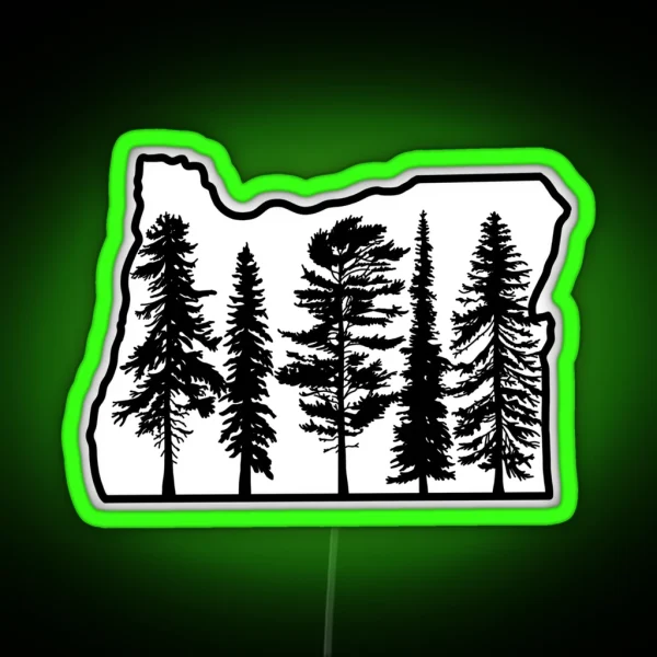 I Left My Soul In Oregon RGB Neon Sign