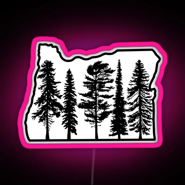 I Left My Soul In Oregon RGB Neon Sign