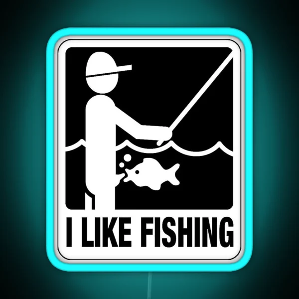 I Like Fishing RGB Neon Sign