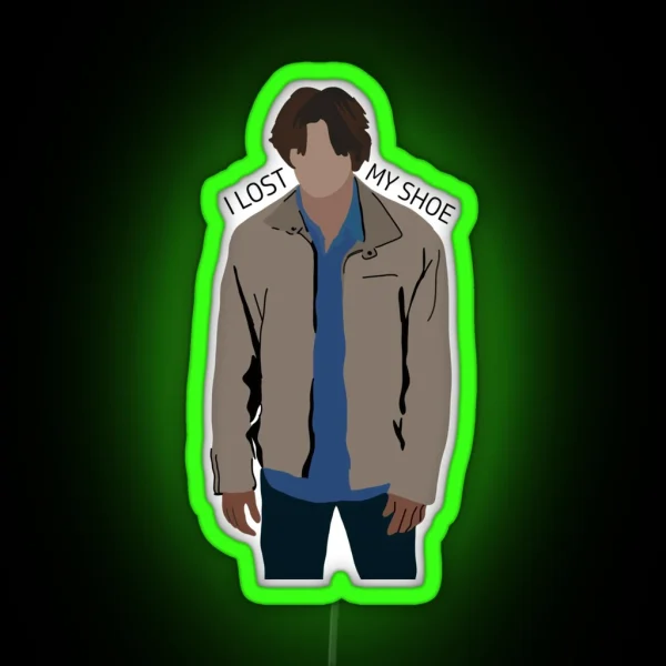 I Lost My Shoe Sam Winchester RGB Neon Sign