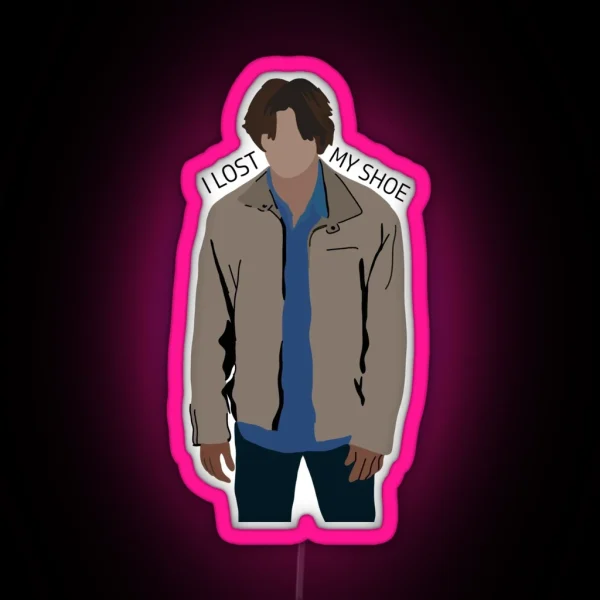 I Lost My Shoe Sam Winchester RGB Neon Sign