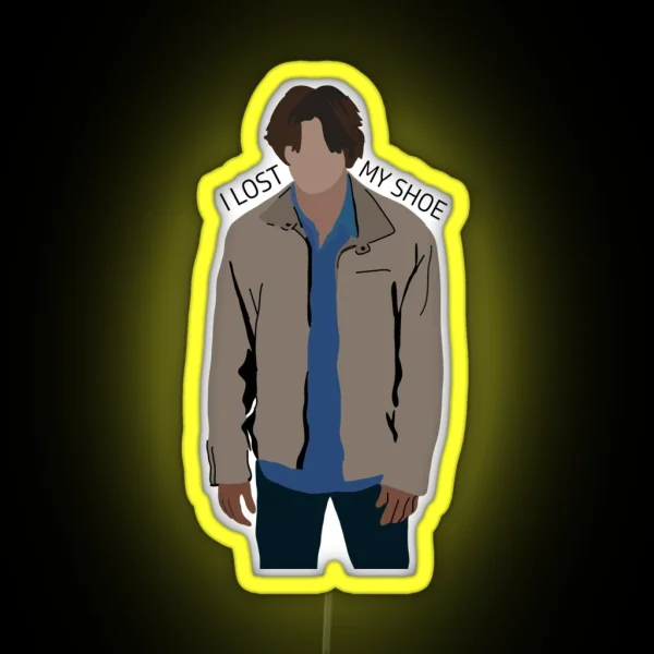 I Lost My Shoe Sam Winchester RGB Neon Sign