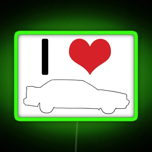 I Love 850 Sedan RGB Neon Sign