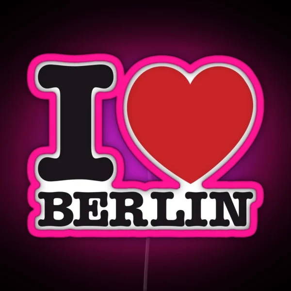 I Love Berlin RGB Neon Sign