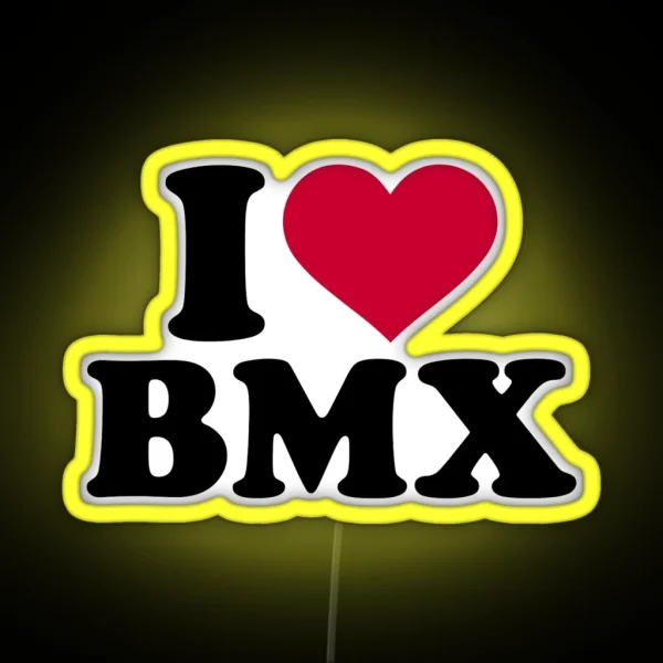 I Love BMX RGB Neon Sign