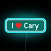 I Love Cary RGB Neon Sign - Image 3