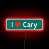 I Love Cary RGB Neon Sign - Image 2
