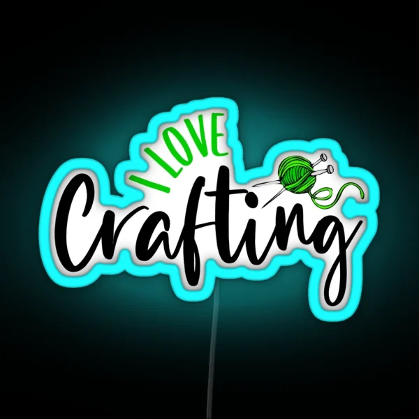 I Love Crafting RGB Neon Sign