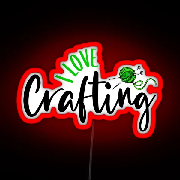 I Love Crafting RGB Neon Sign