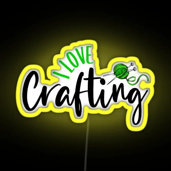I Love Crafting RGB Neon Sign