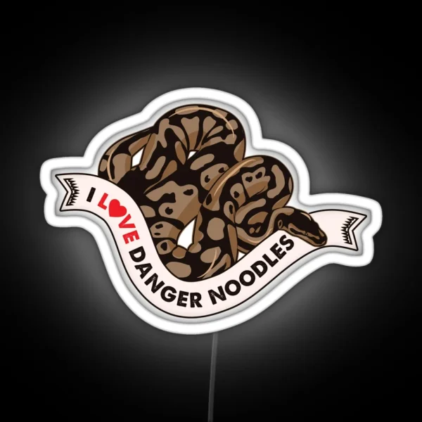 I Love Danger Noodles RGB Neon Sign