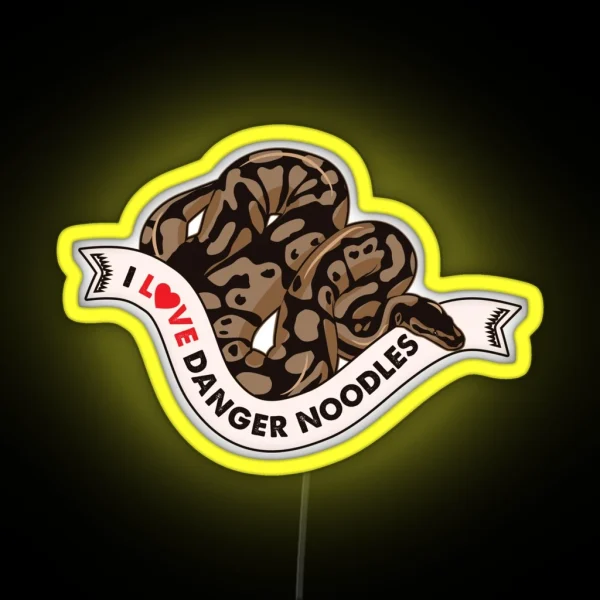 I Love Danger Noodles RGB Neon Sign