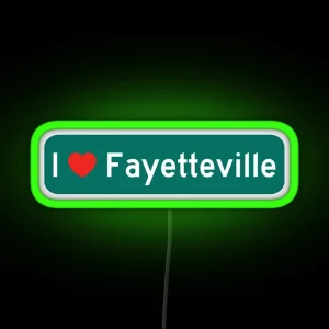 I Love Fayetteville RGB Neon Sign