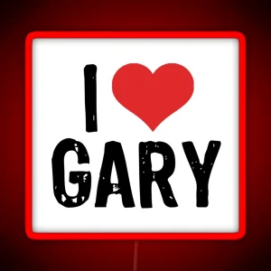 I Love Gary RGB Neon Sign