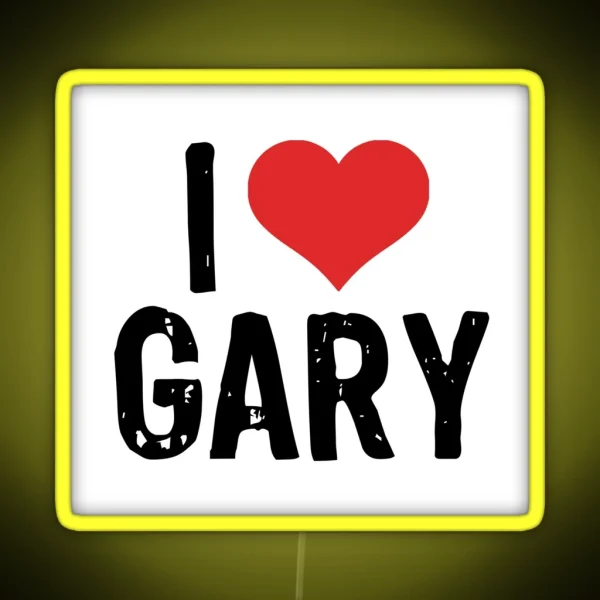 I Love Gary RGB Neon Sign