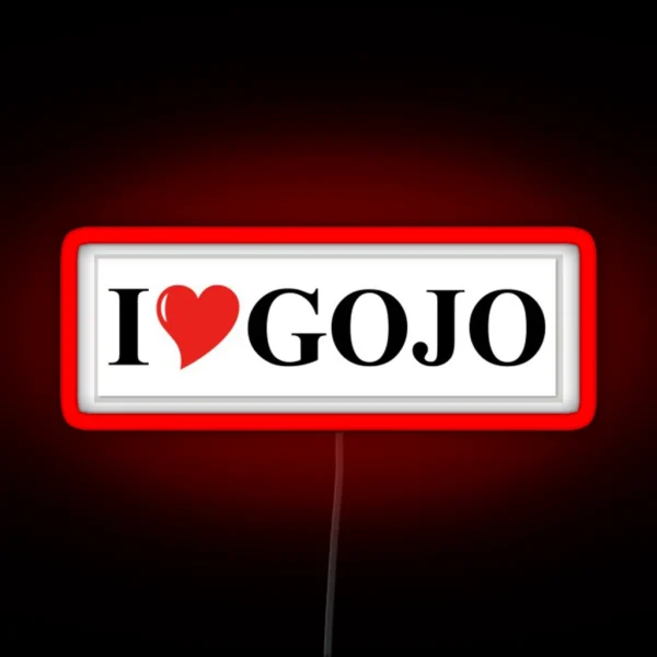 I Love Gojo RGB Neon Sign