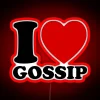I Love Gossip Black RGB Neon Sign