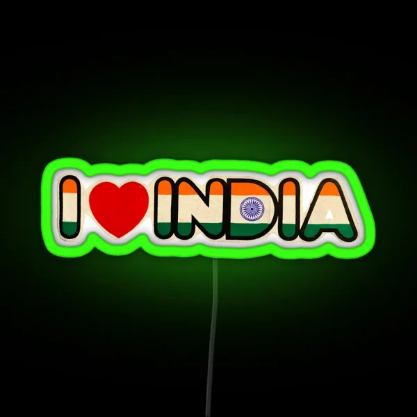 I Love India RGB Neon Sign