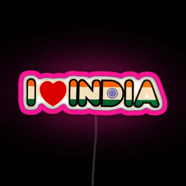 I Love India RGB Neon Sign