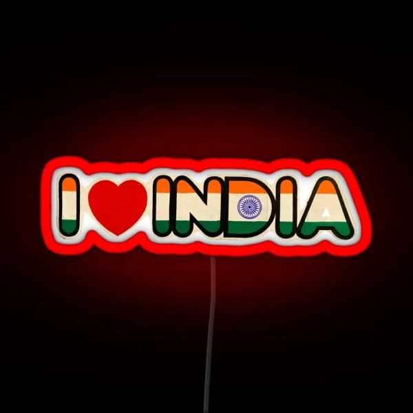I Love India RGB Neon Sign
