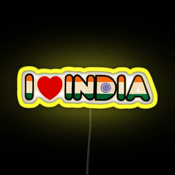 I Love India RGB Neon Sign