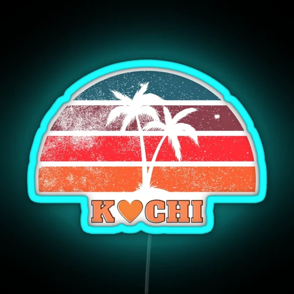 I Love Kochi Cochin I Love India RGB Neon Sign