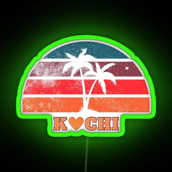 I Love Kochi Cochin I Love India RGB Neon Sign