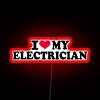 I Love My Electrician RGB Neon Sign