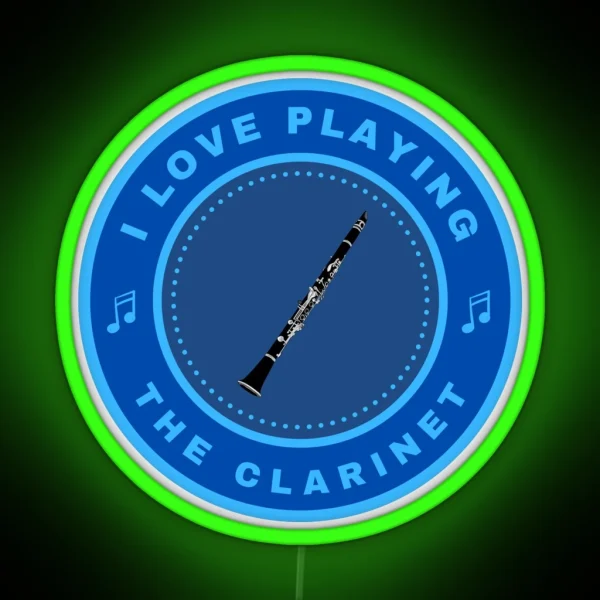 I Love Playing The Clarinet RGB Neon Sign