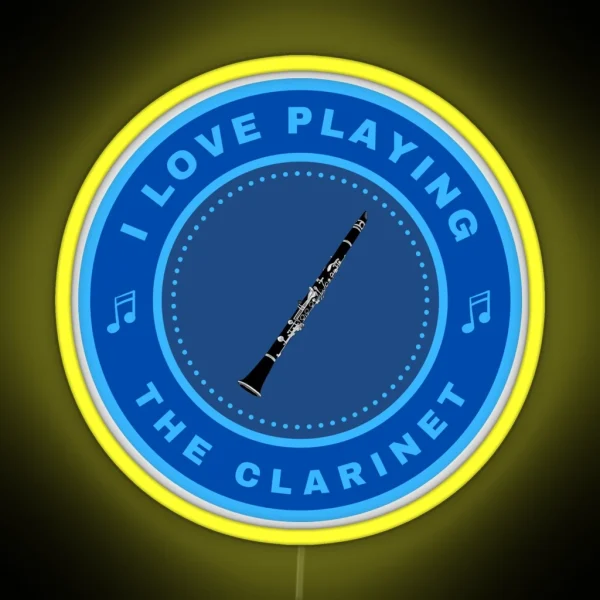I Love Playing The Clarinet RGB Neon Sign