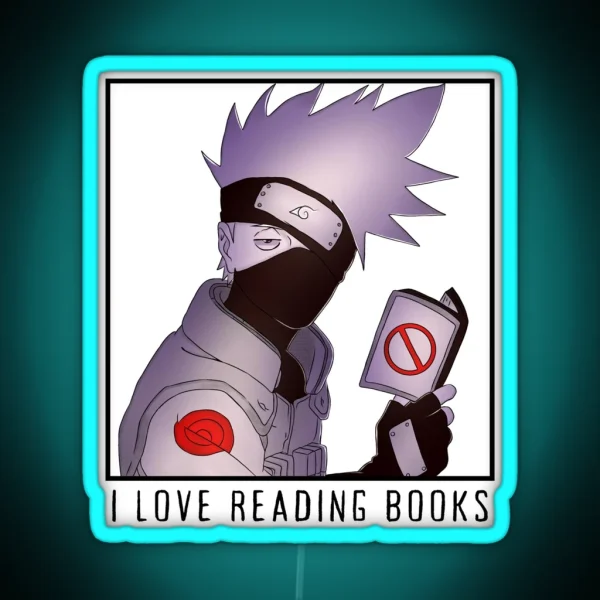 I Love Reading Books RGB Neon Sign