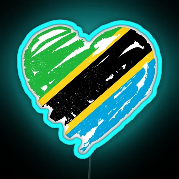 I Love Tanzania RGB Neon Sign