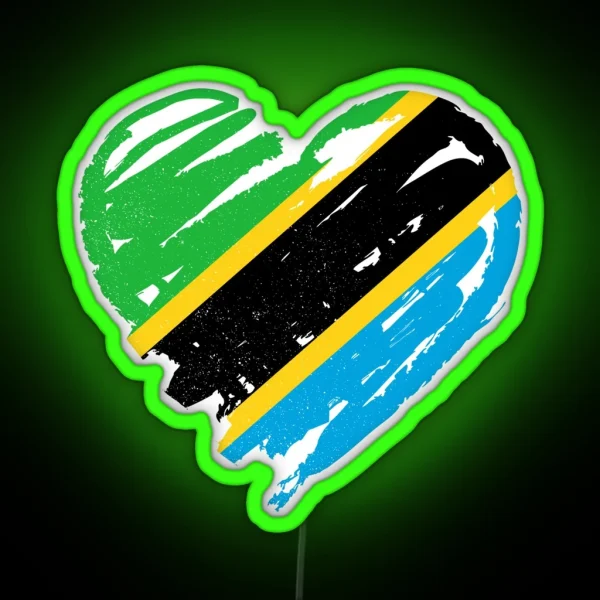 I Love Tanzania RGB Neon Sign