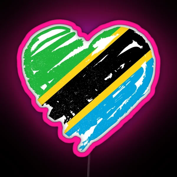 I Love Tanzania RGB Neon Sign