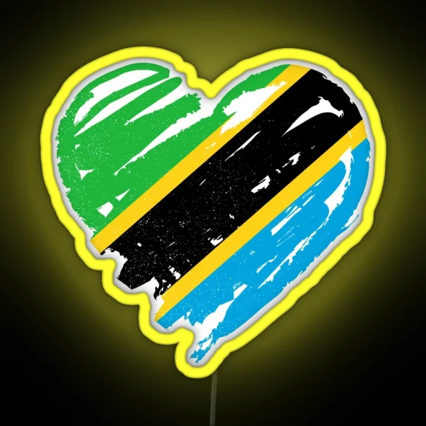 I Love Tanzania RGB Neon Sign
