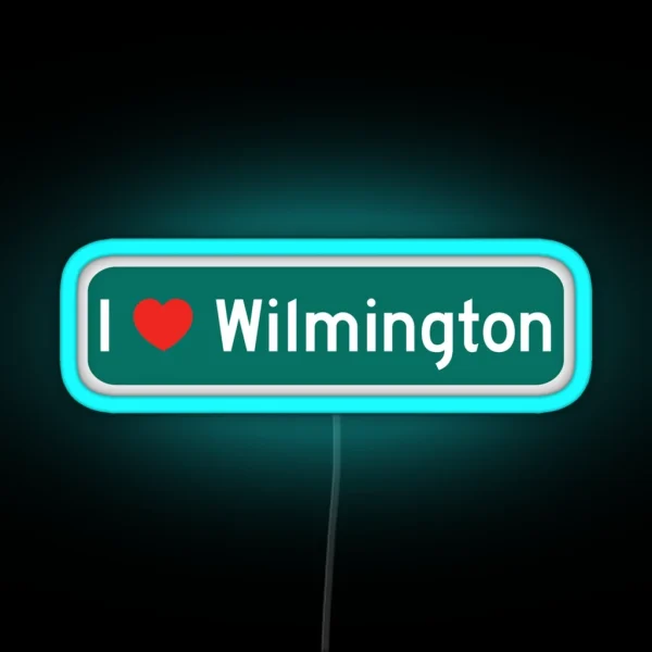 I Love Wilmington RGB Neon Sign