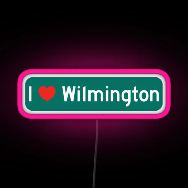 I Love Wilmington RGB Neon Sign