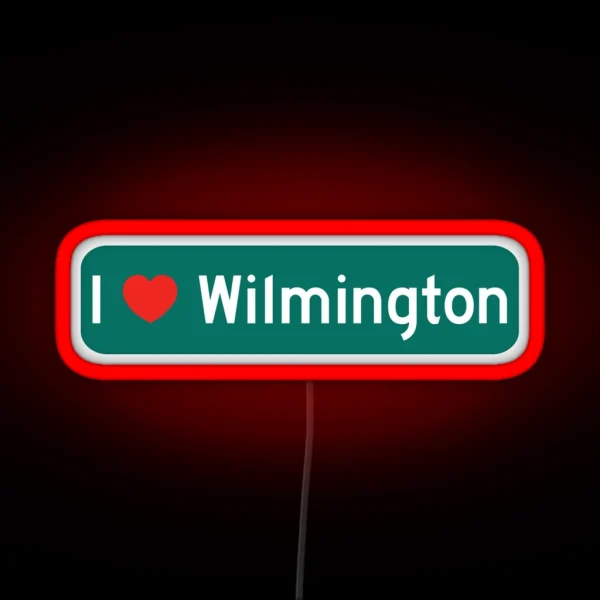 I Love Wilmington RGB Neon Sign