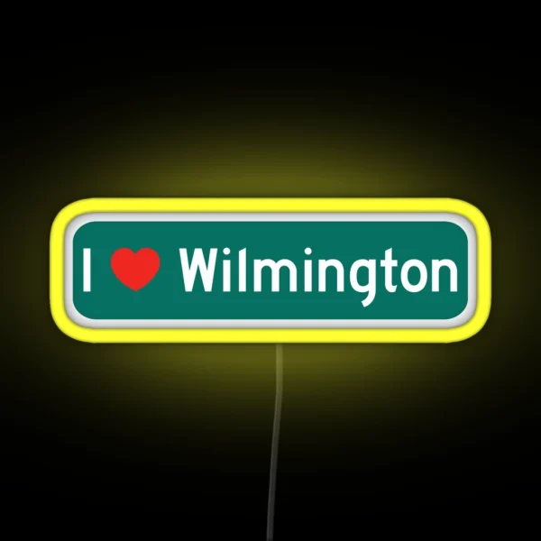 I Love Wilmington RGB Neon Sign