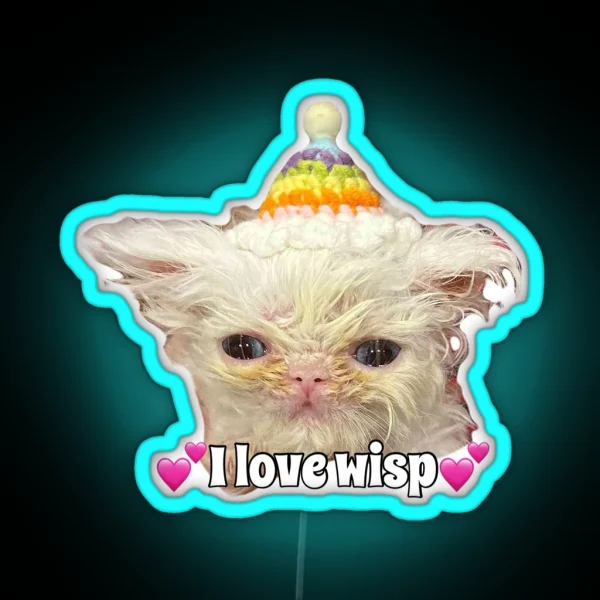 I Love Wisp RGB Neon Sign